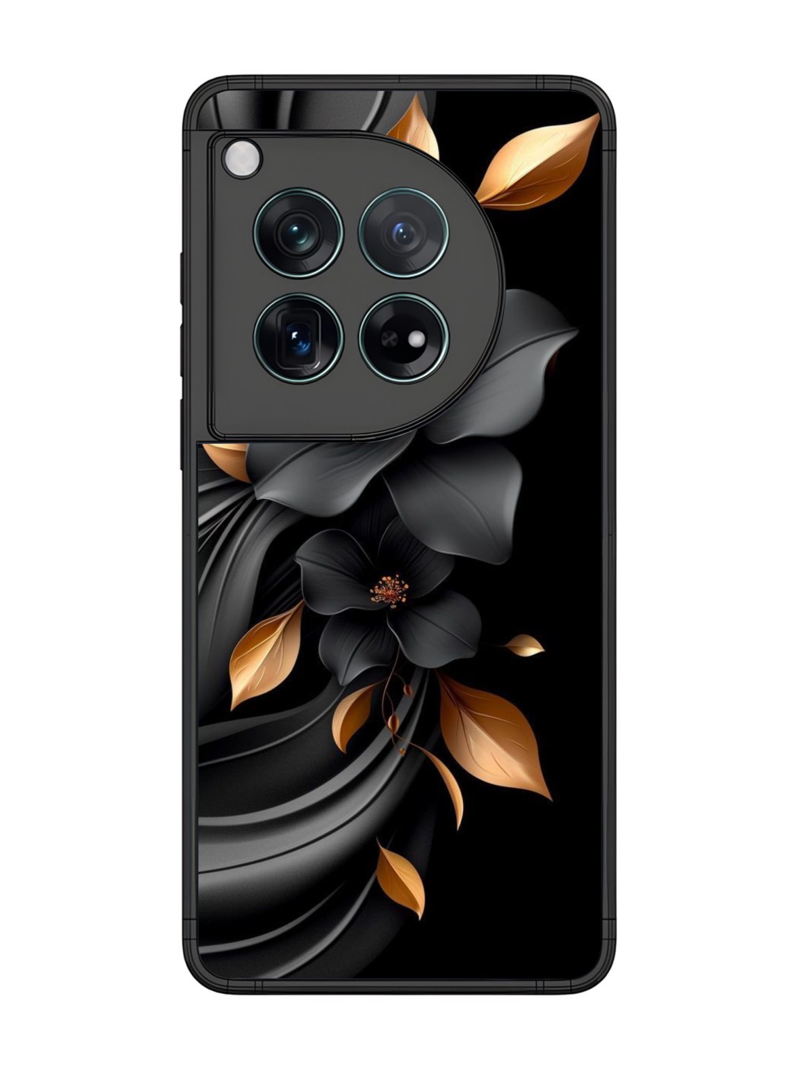 Golden Floral Phone Case for OnePlus 12 1
