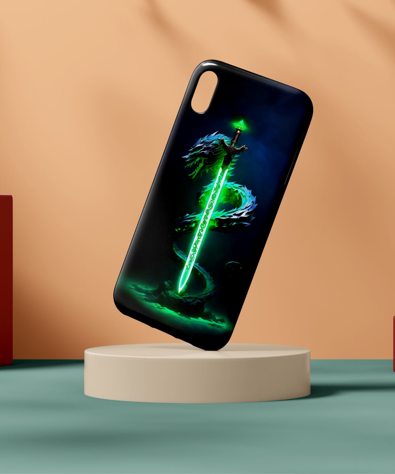 Green Dragon Sword Mobile Case 1