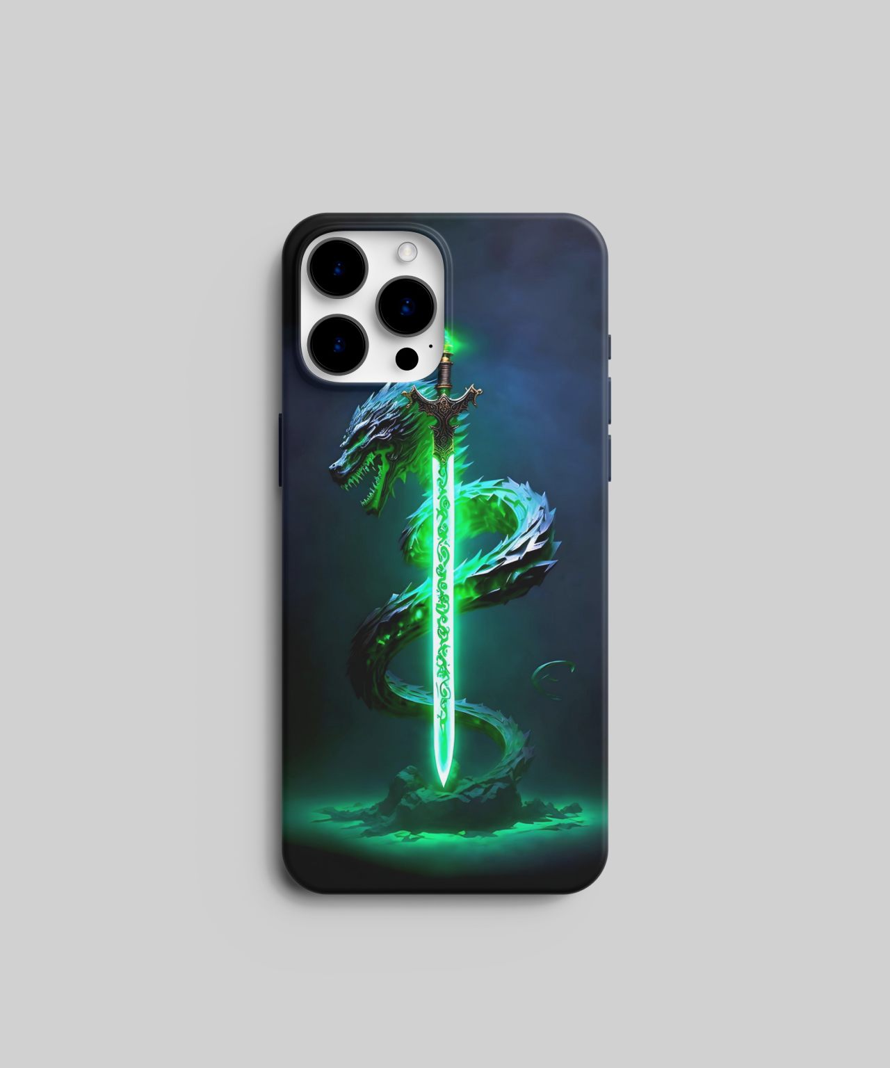 Green Dragon Sword Mobile Case 3