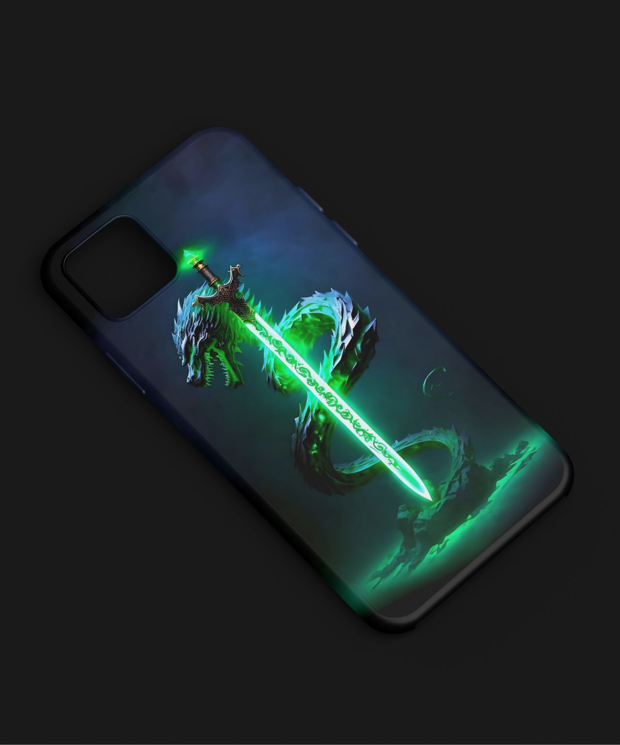 Green Dragon Sword Mobile Case 5