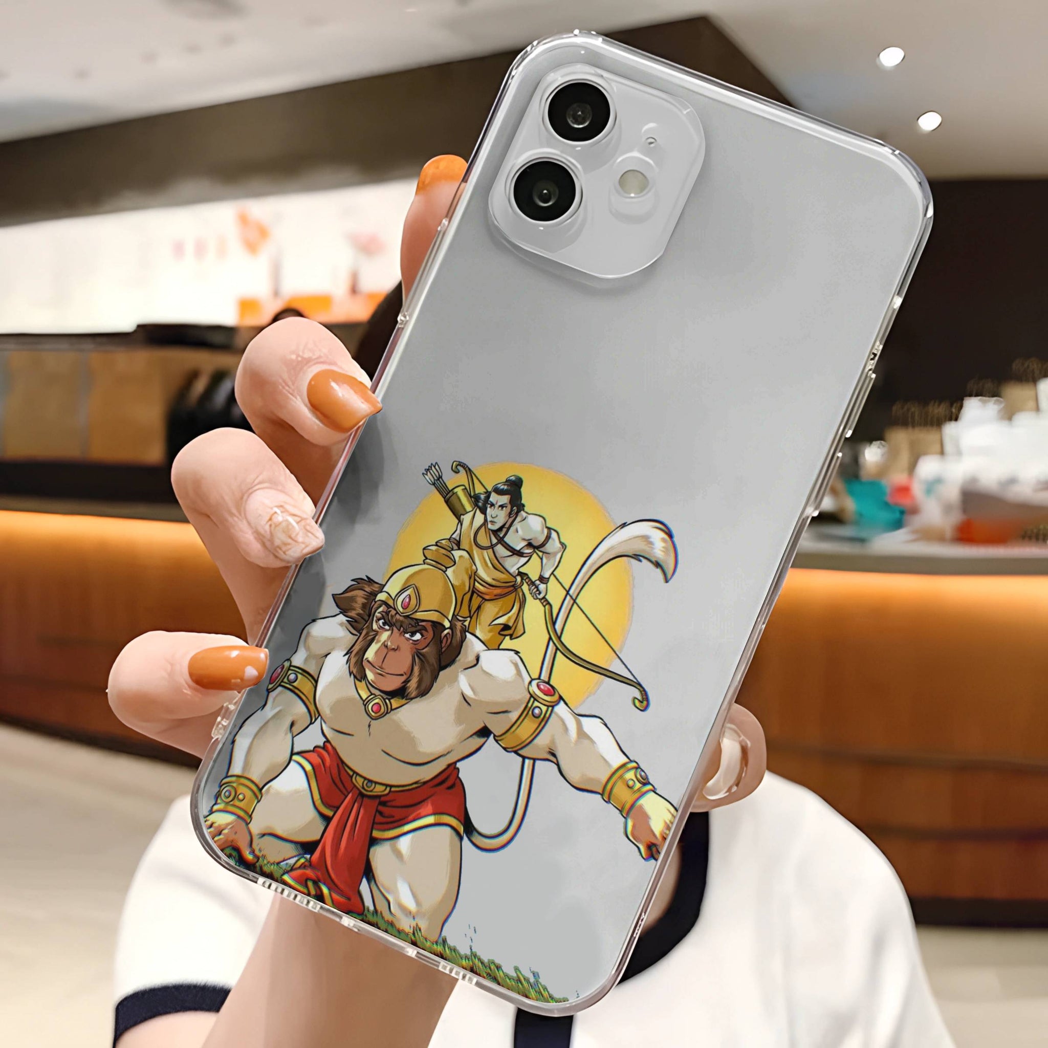 Hanuman & Rama Transparent Mobile Case