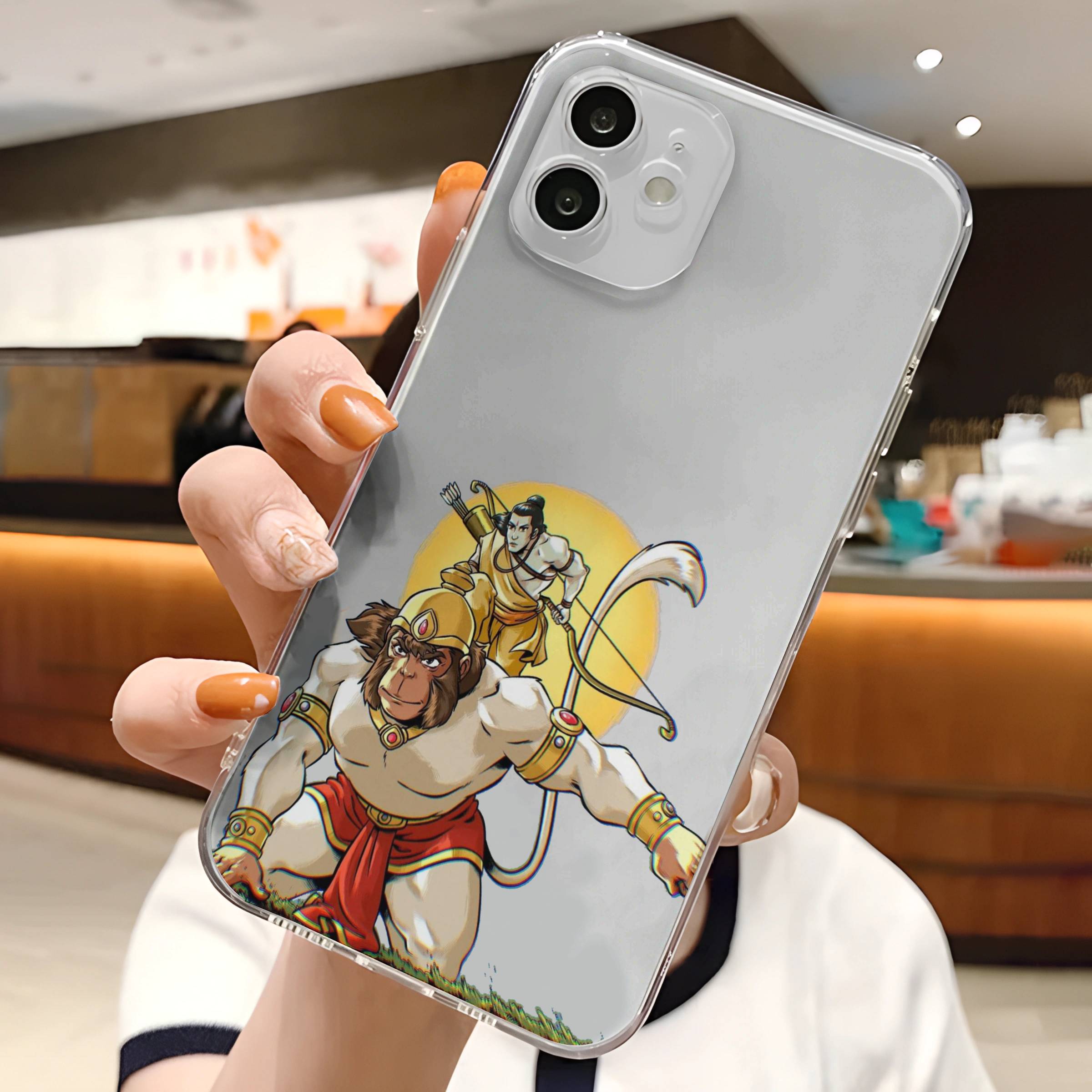 Hanuman & Rama Transparent Mobile Case