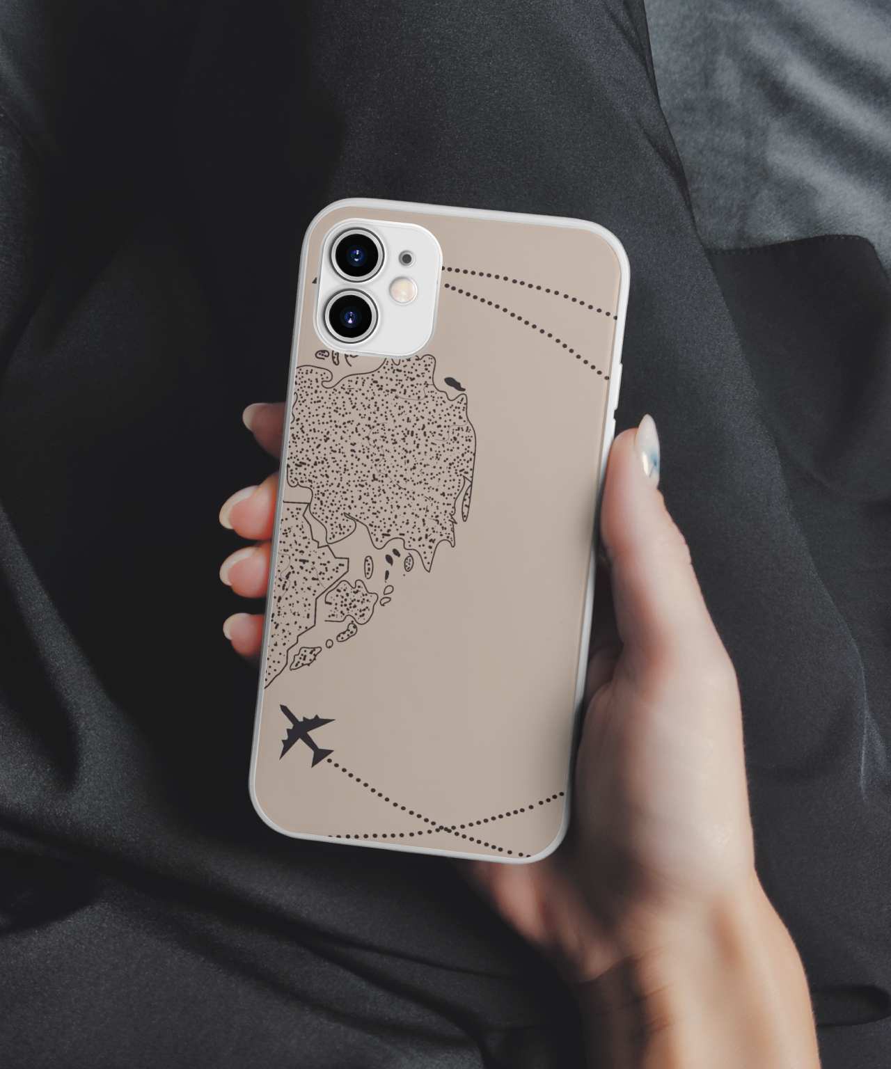 Half Heart with Plane Duo Mobile Case 5