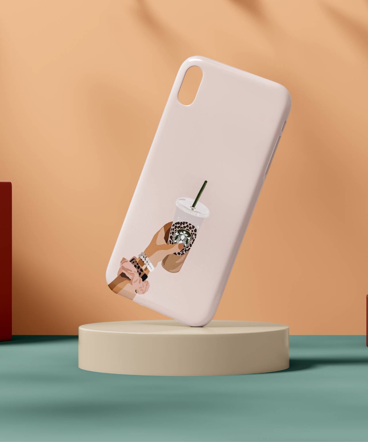 Hand with Starbucks Cup Mobile Case 2