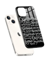 Harry Potter Spells Black Mobile Case 2