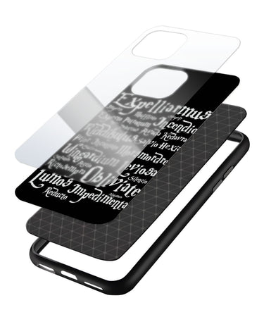 Harry Potter Spells Black Mobile Case 3