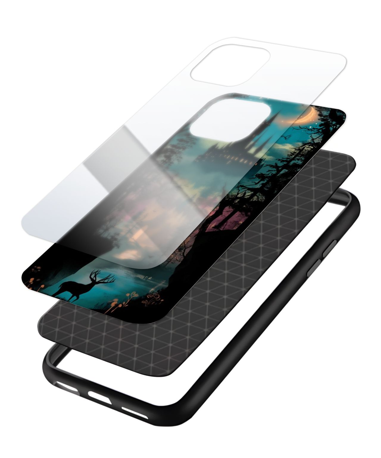 Hogwarts Castle Night View Mobile Case 3