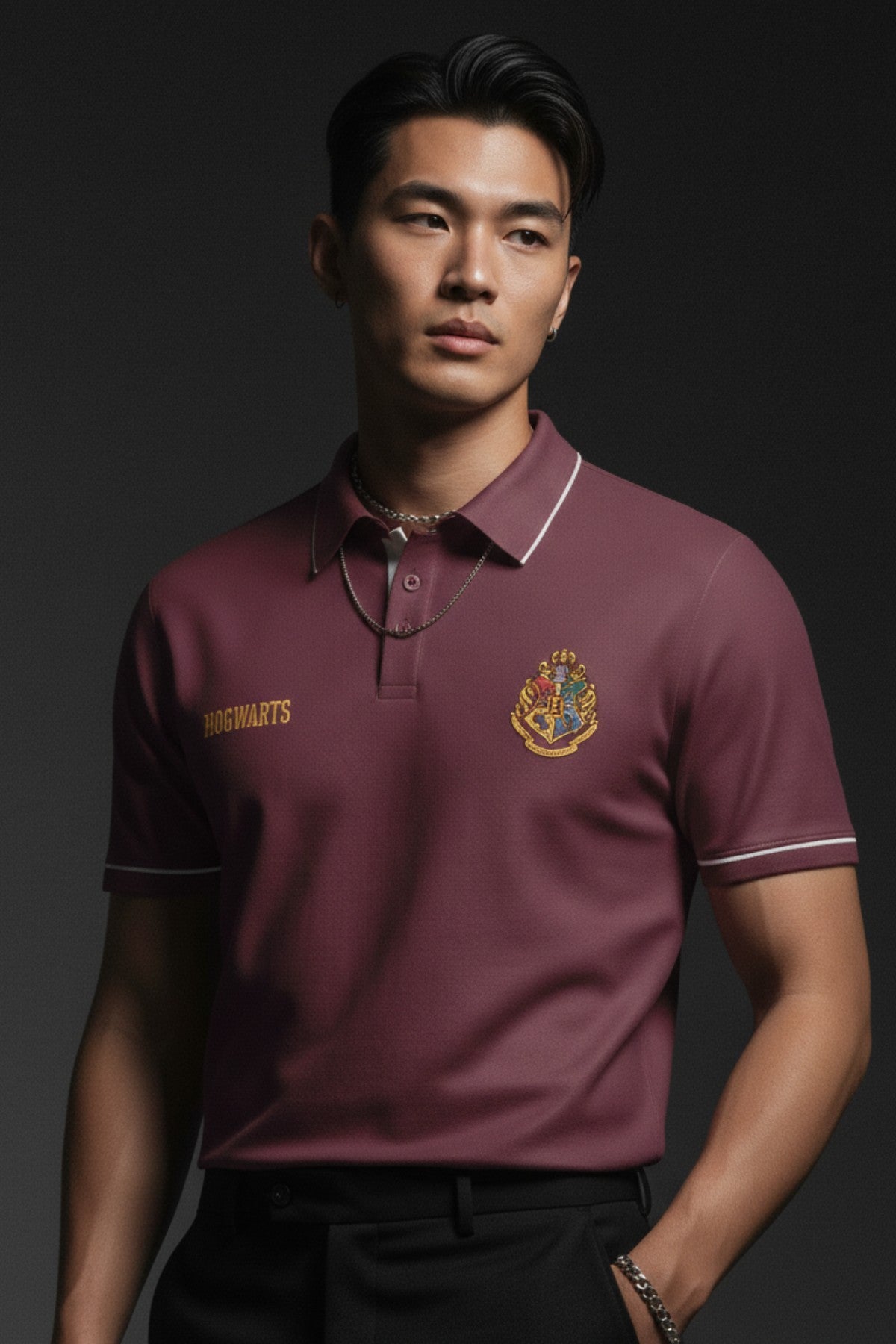 Harry Potter Hogwarts Polo T-Shirt for Men & Women 1