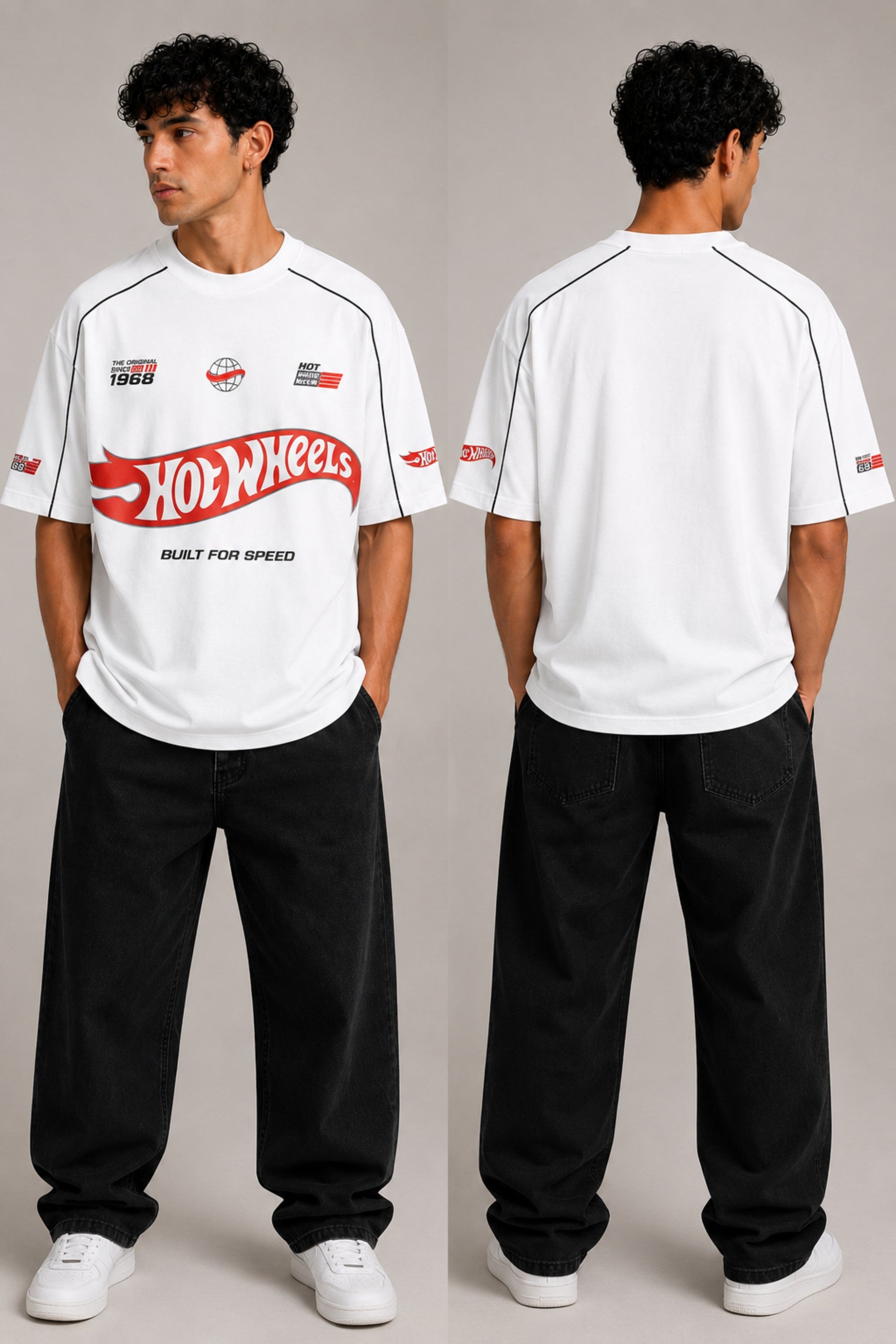 HOT WHEELS Original '68 Oversized Tee: Premium Streetwear Comfort