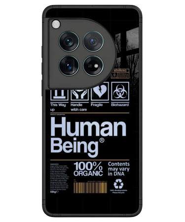 Human Being Barcode Phone Case for OnePlus 12.