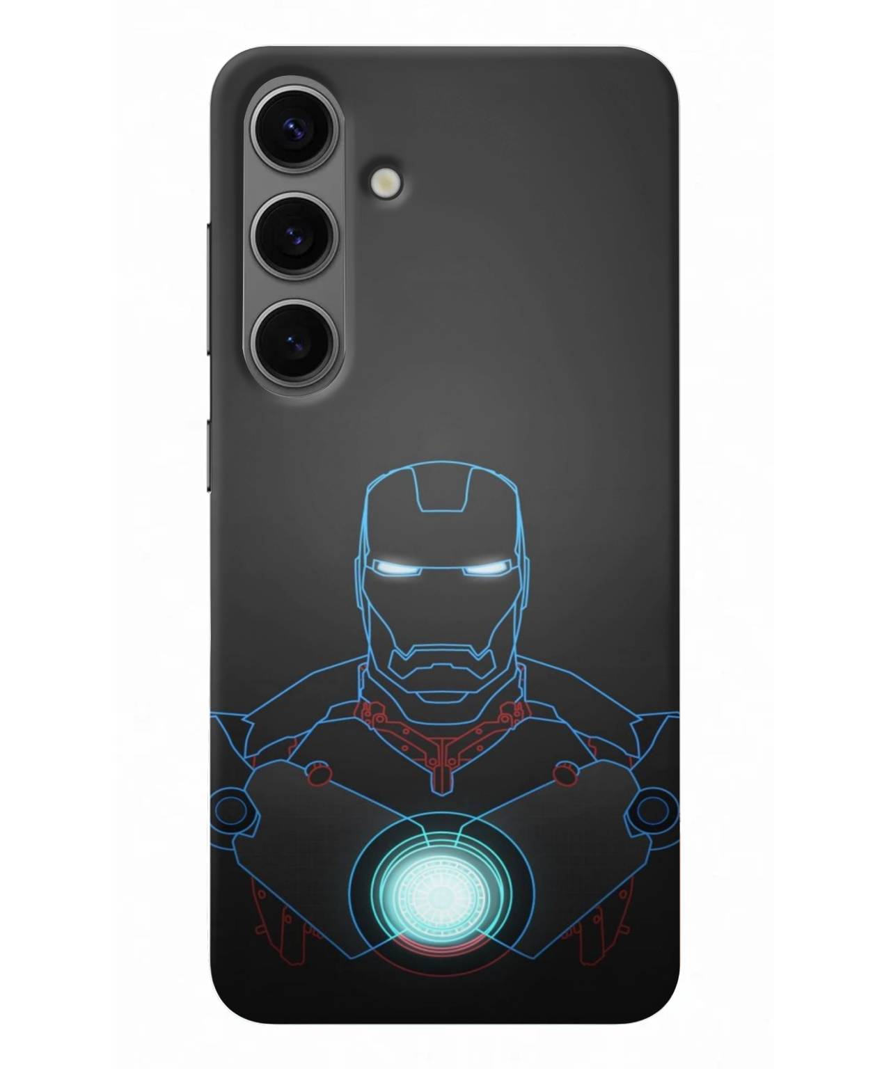 Iron Man Blue Outline Samsung s24 plus Mobile Case and Cover 1