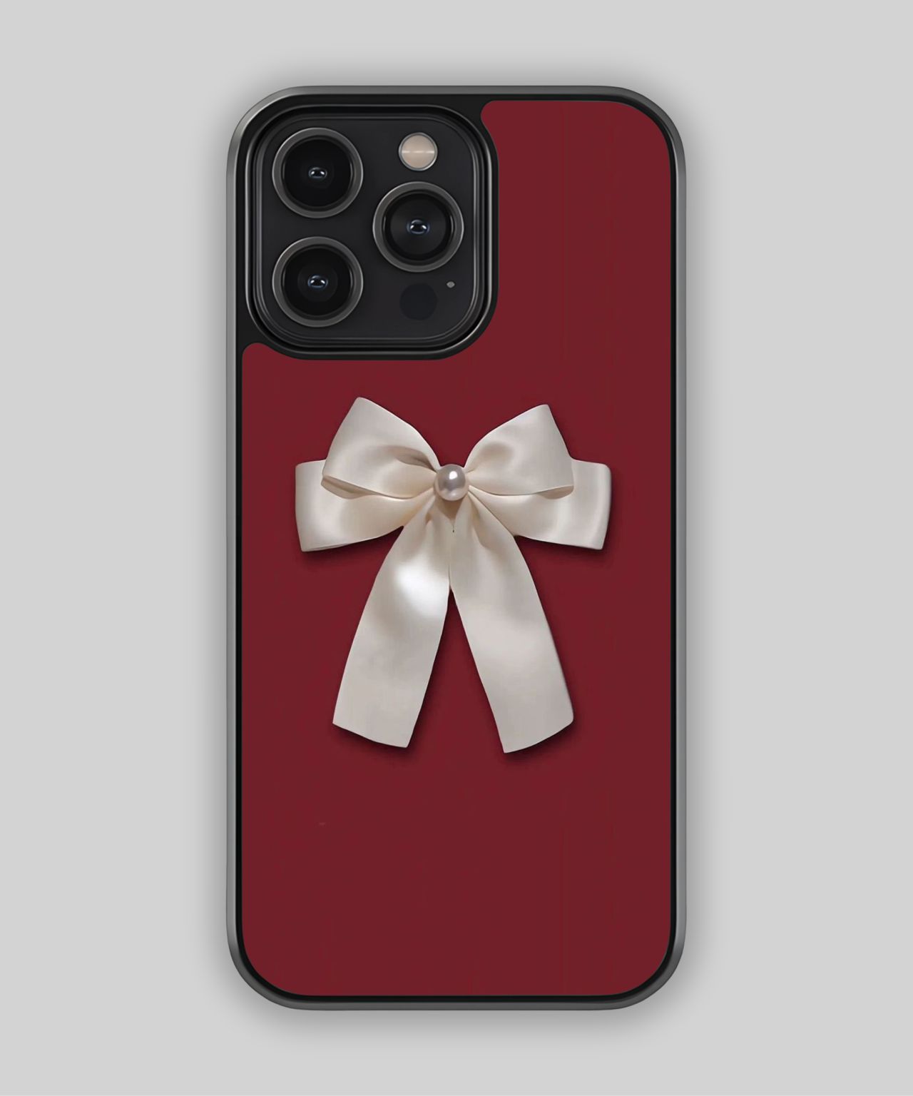 Ivory Pearl Bow iPhone Case 1