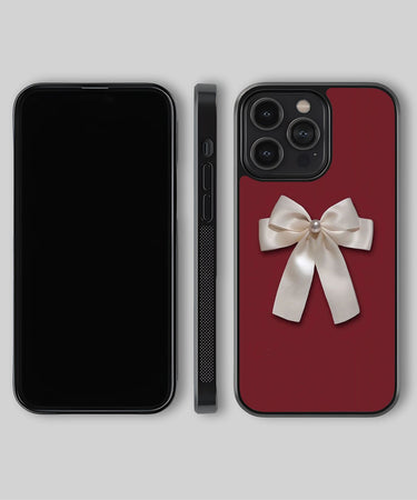Ivory Pearl Bow iPhone Case 4
