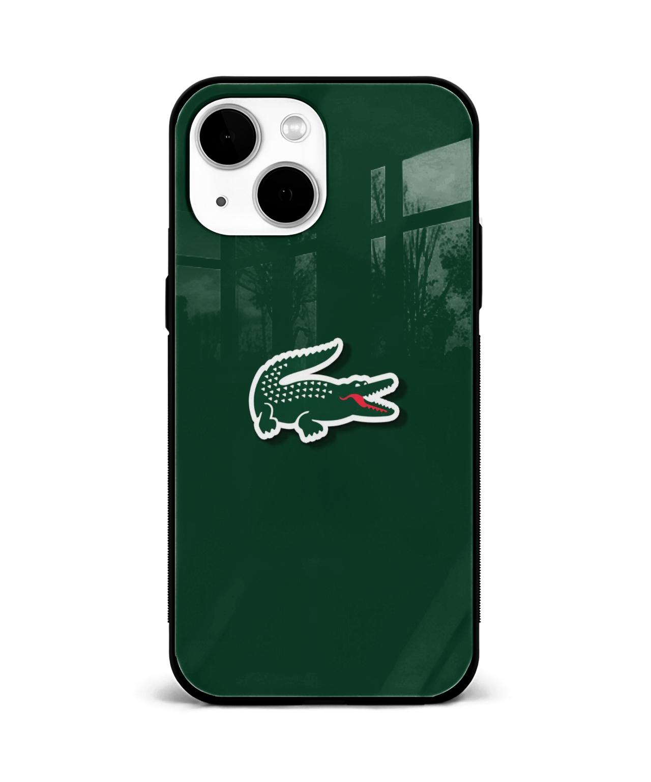 Lacoste-Inspired Green Alligator Phone Case 1