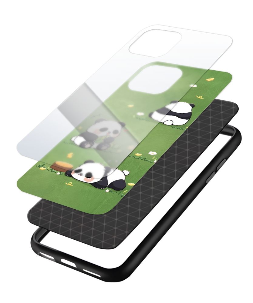 Lazy Pandas in Meadow Phone Case 3