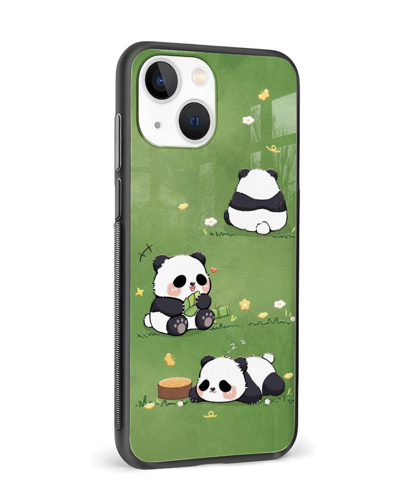 Lazy Pandas in Meadow Phone Case 4
