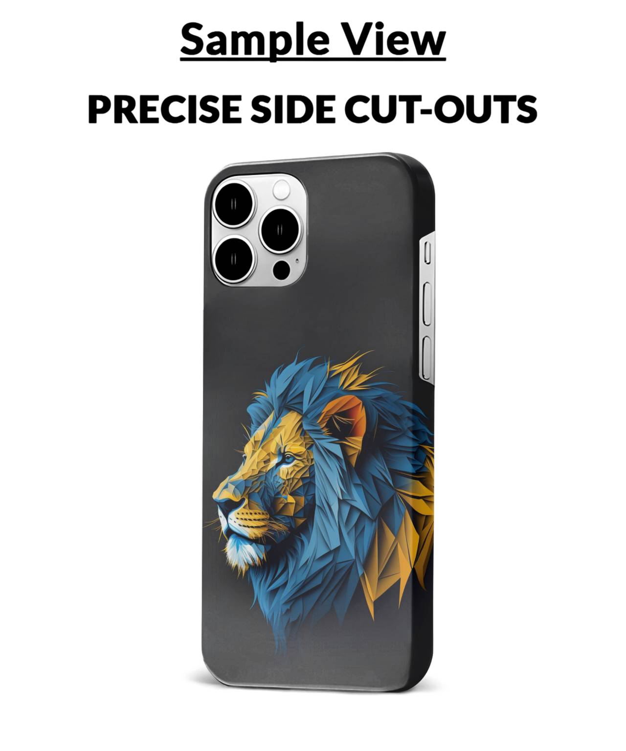 Luminous-Yellow-Lion-with-Blue-Neon-Phone-Case-Studio-Shoot-2