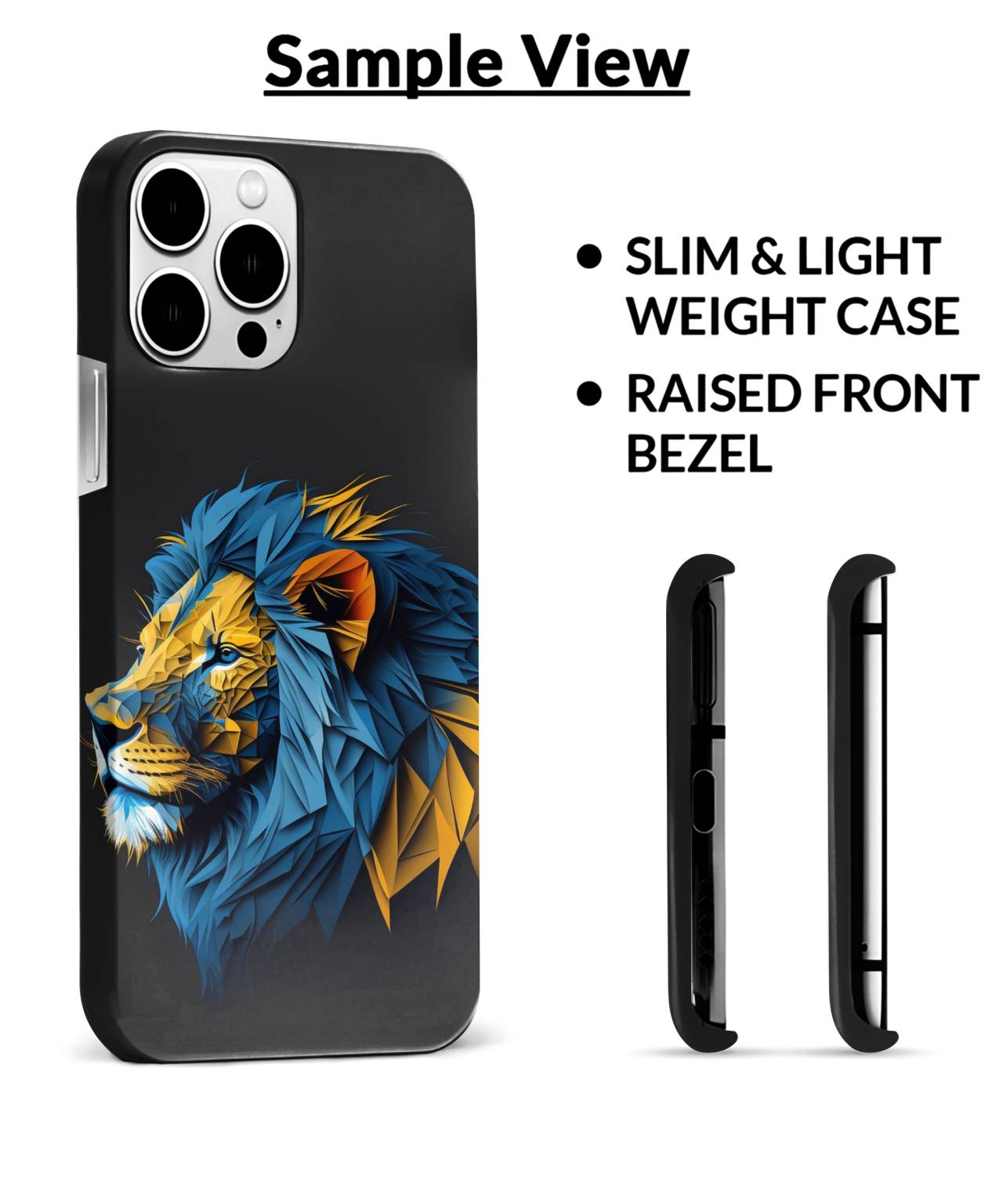Luminous-Yellow-Lion-with-Blue-Neon-Phone-Case-Studio-Shoot-4