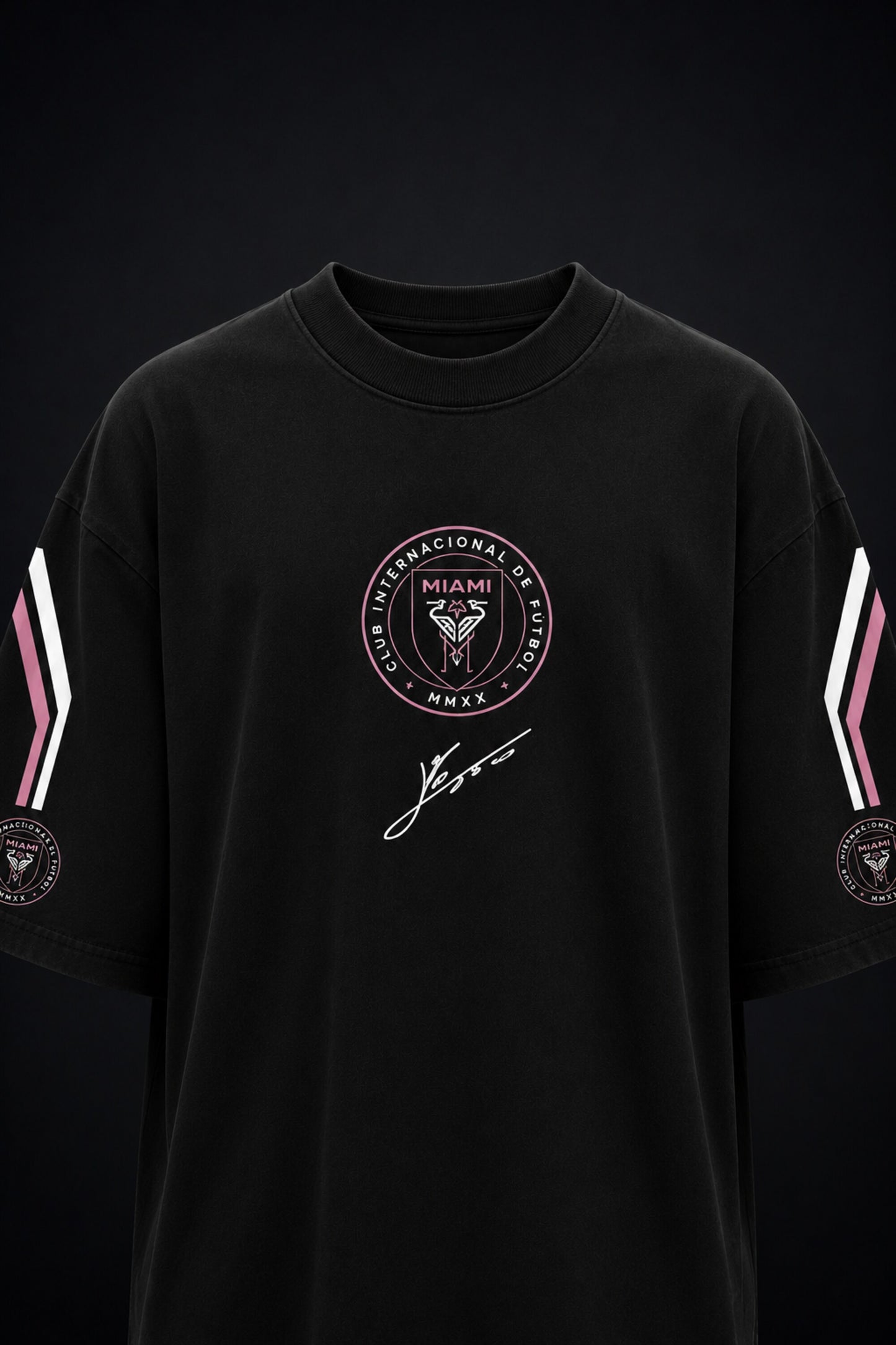 Messi Oversized Black Tee: Premium Streetwear, Iconic Style