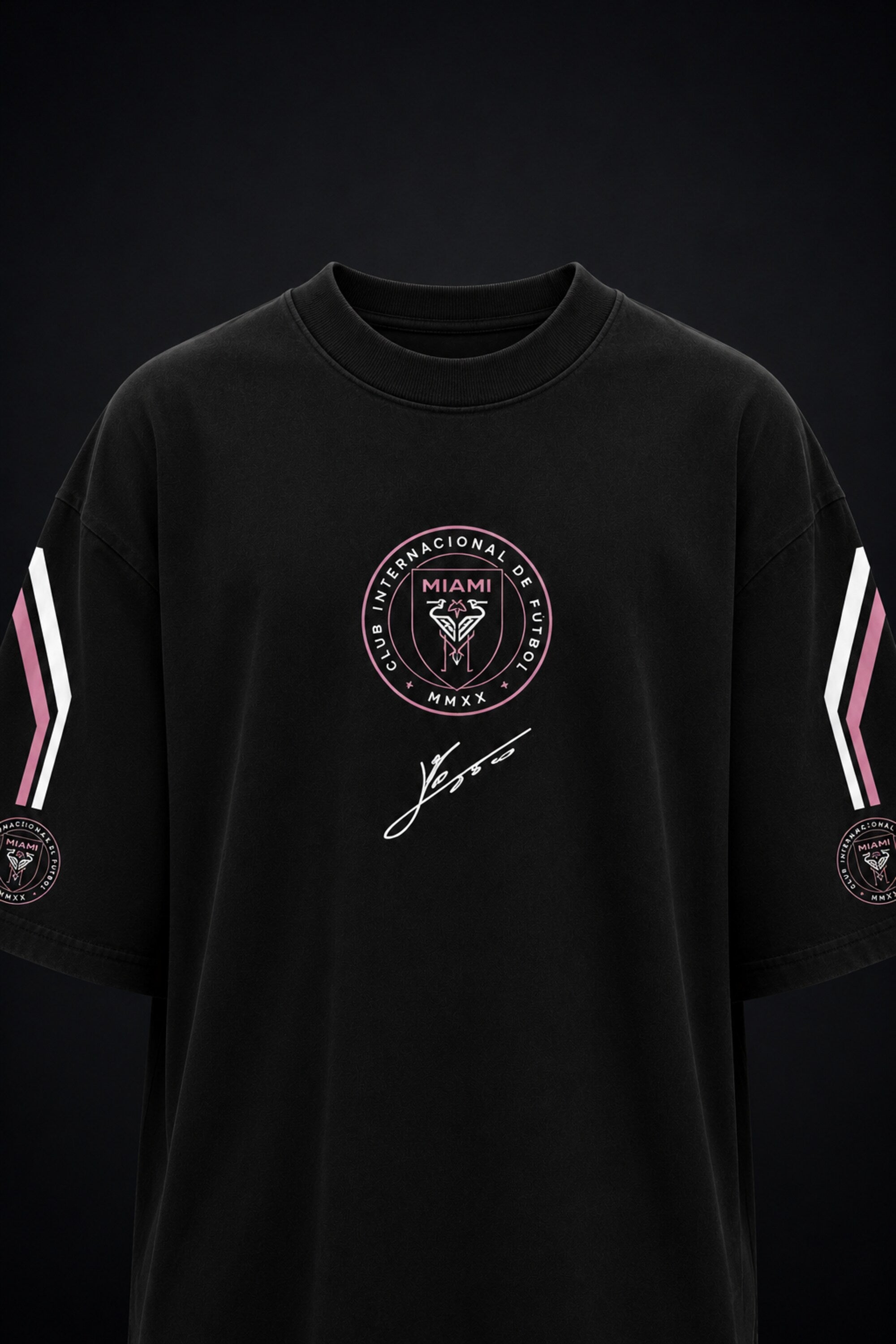 Messi Oversized Black Tee: Premium Streetwear, Iconic Style