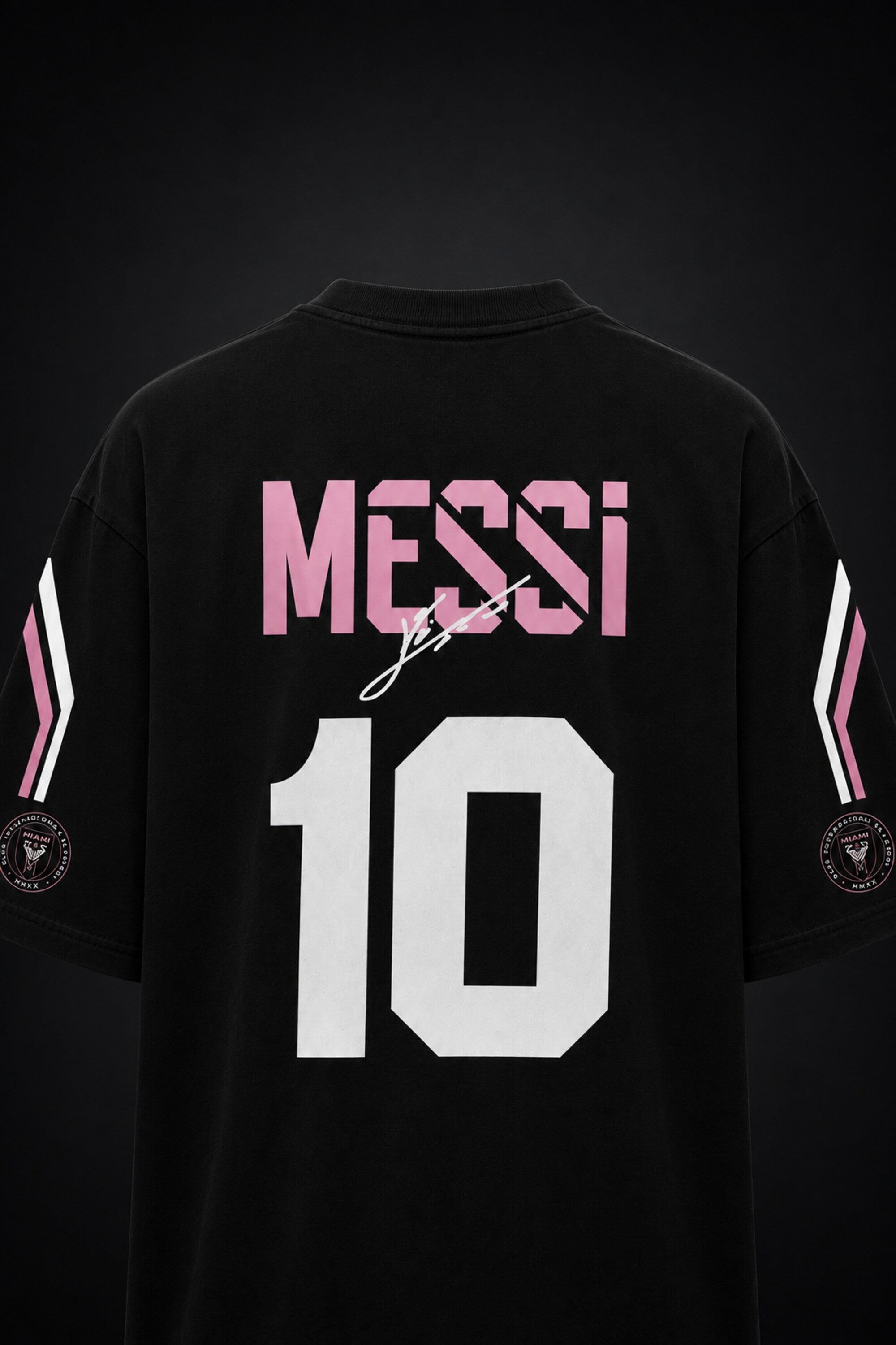 Messi Oversized Black Tee: Premium Streetwear, Iconic Style