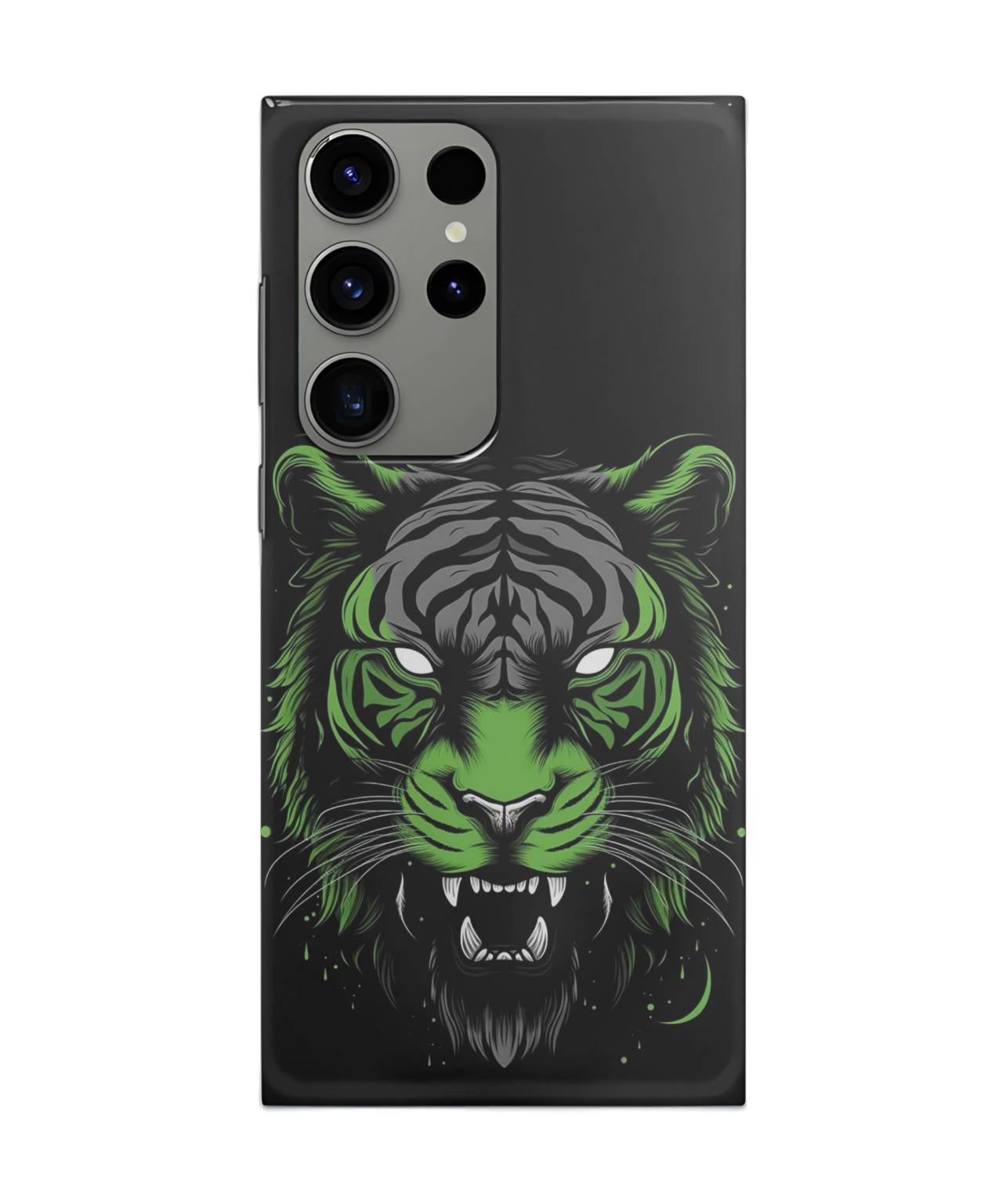 Majestic Tiger Green Glow Mobile Case for Samsung s23 ultra 1