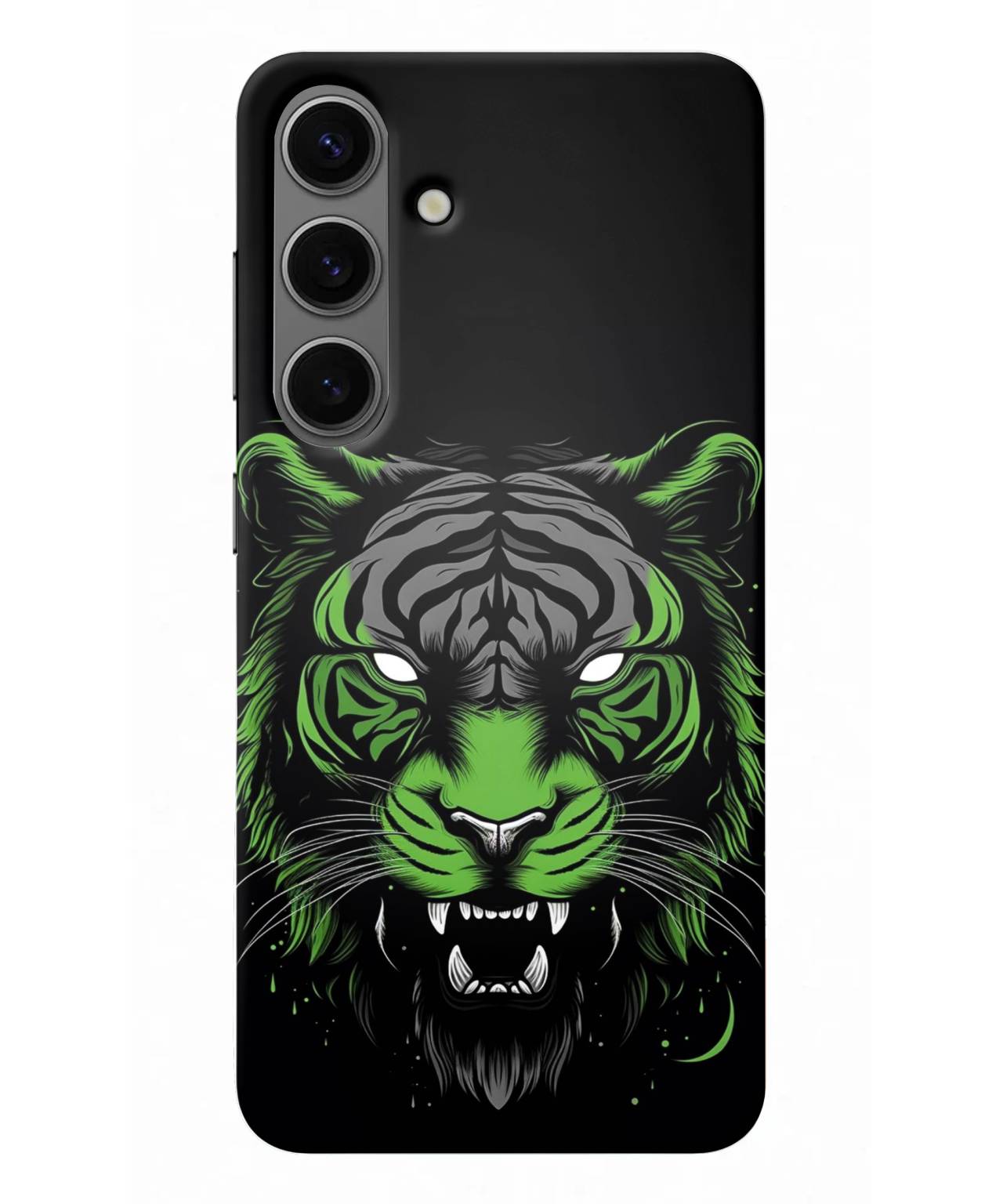 Majestic Tiger Green Glow Mobile Case for Samsung s24 plus 1