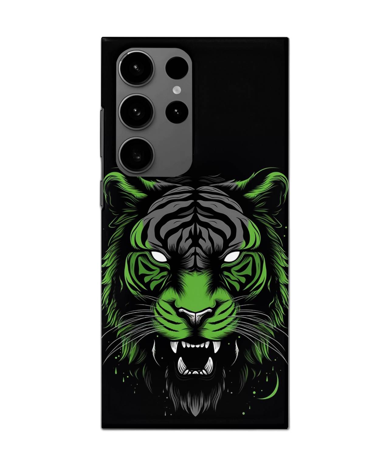 Majestic Tiger Green Glow Mobile Case for Samsung s24 ultra 1