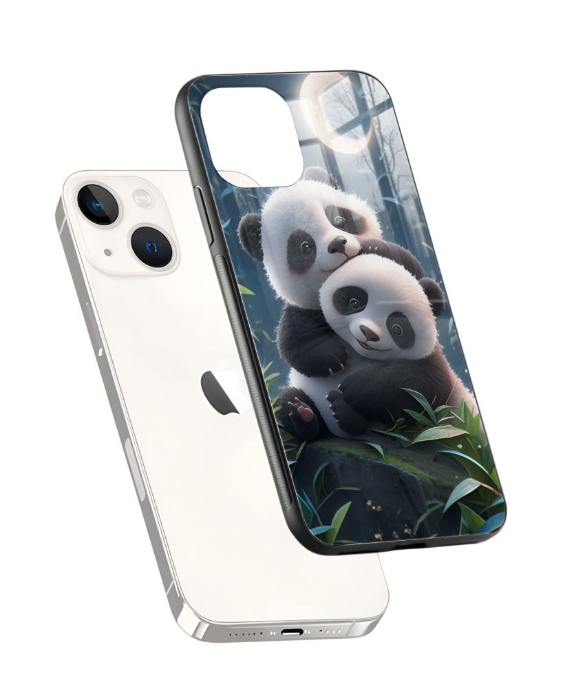 Moonlit Panda Hug Phone Case 2