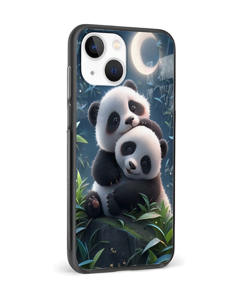 Moonlit Panda Hug Phone Case 4