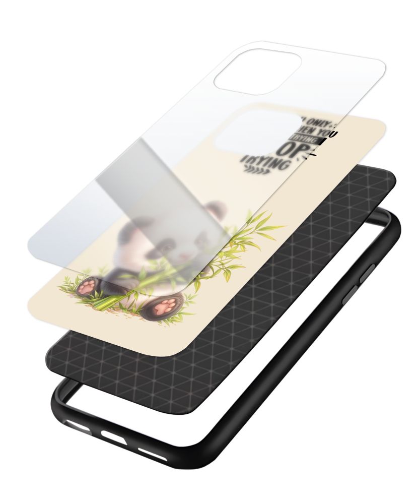 Motivational Panda with Bamboo Phone Case 3