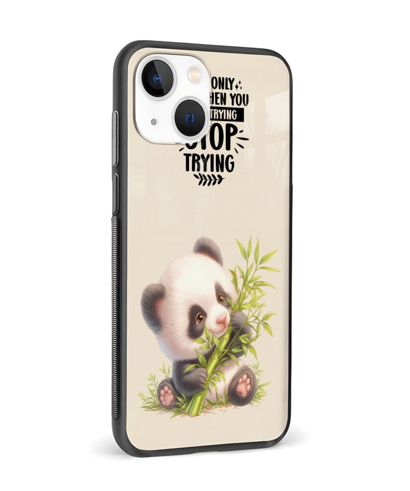 Motivational Panda with Bamboo Phone Case 4