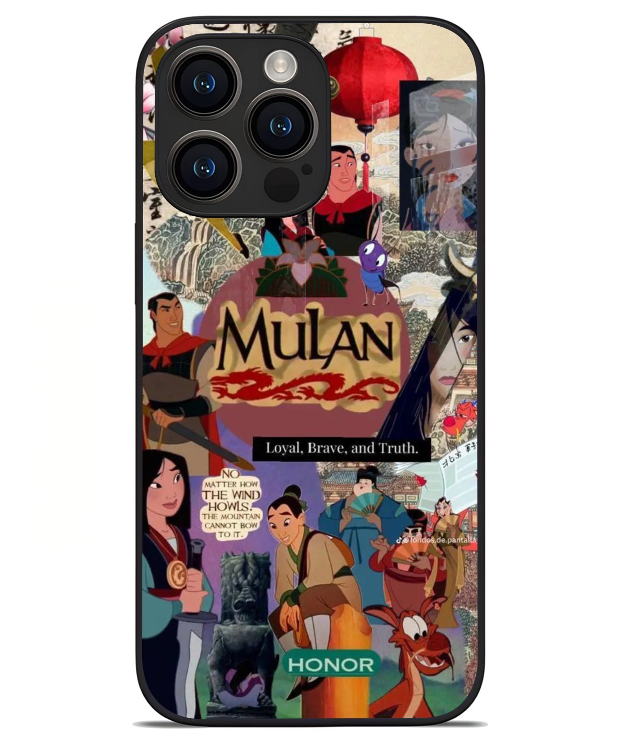 Mulan Collage Warrior Case iphone 14 pro max back cover 1