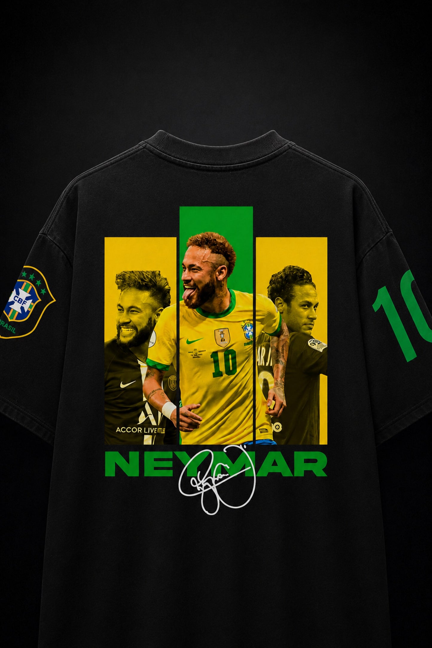 Neymar Legacy Oversized Tee: Streetwear Icon, Premium Comfort