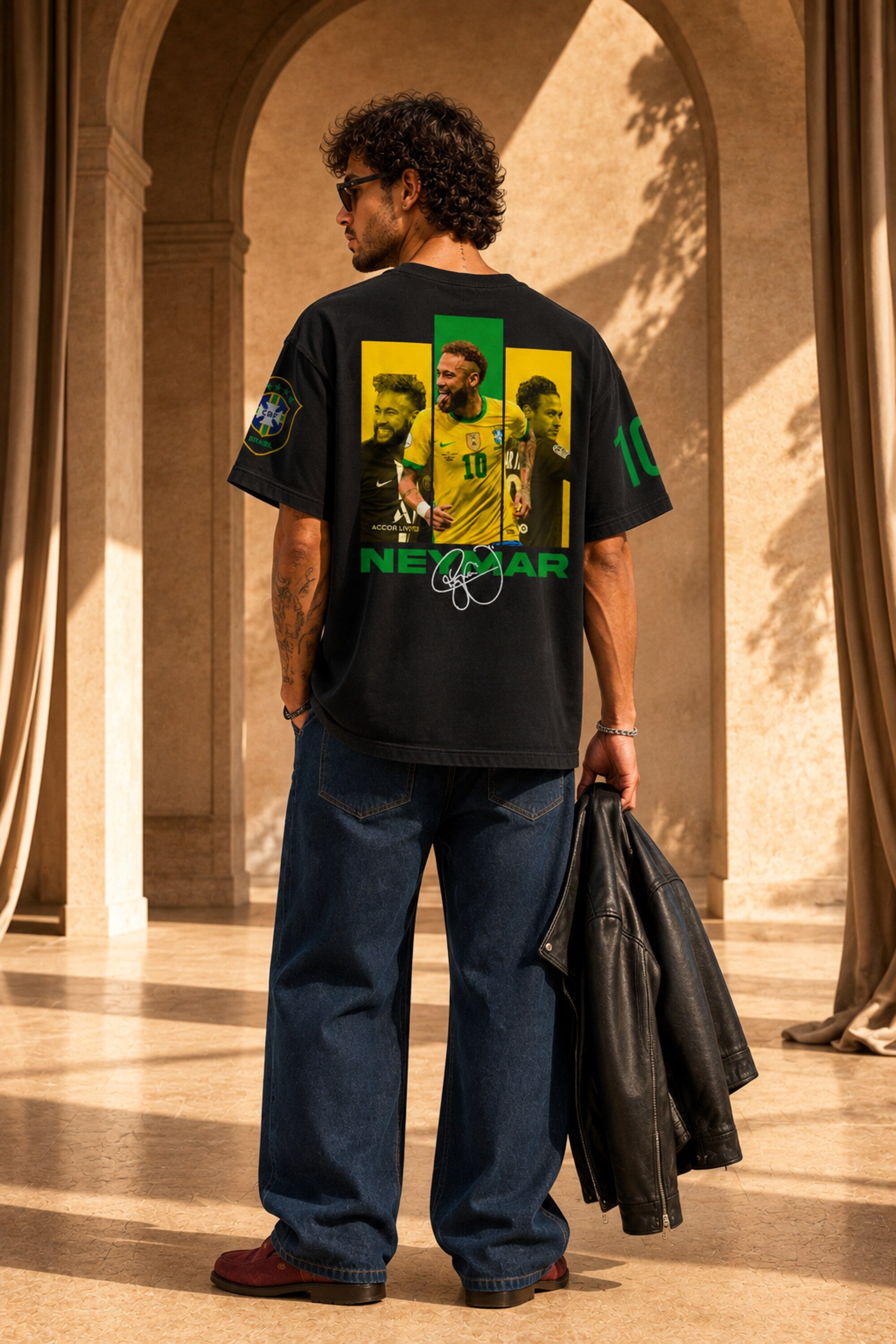 Neymar Legacy Oversized Tee: Streetwear Icon, Premium Comfort