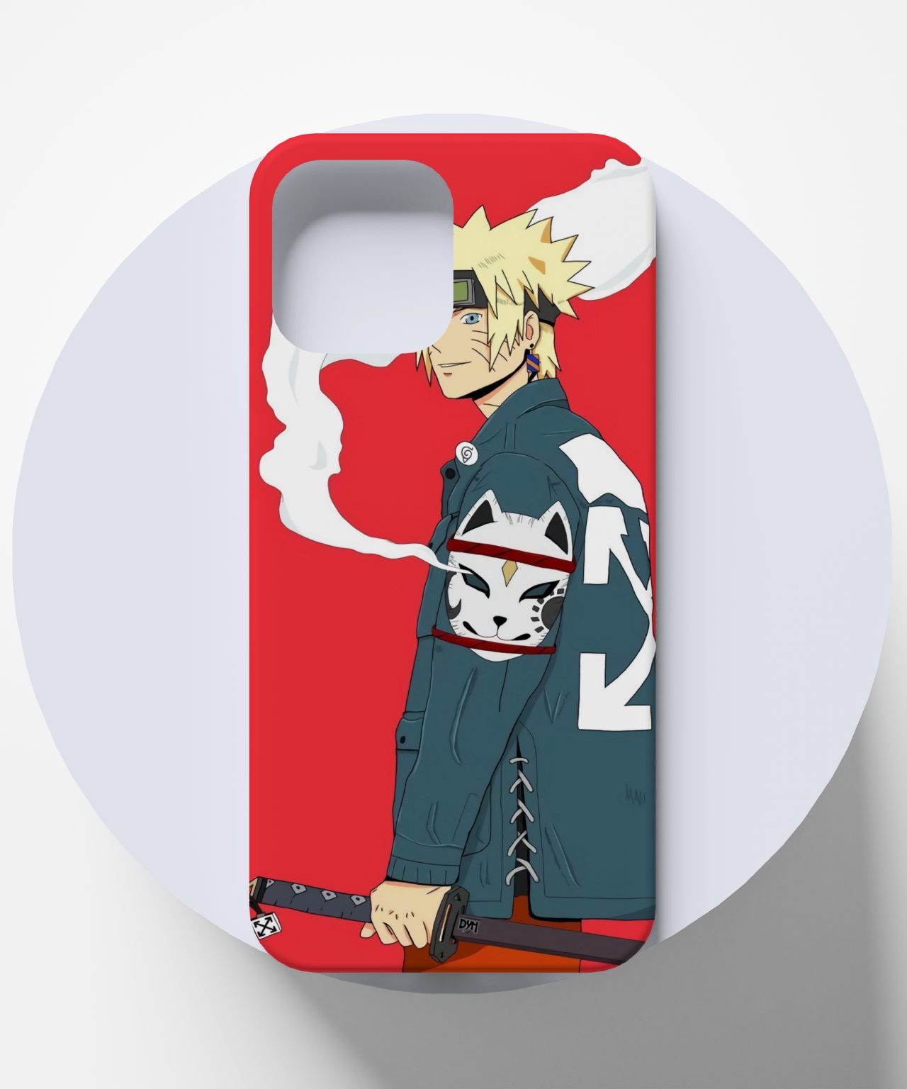 Naruto with Denim Jacket Mobile Case 4