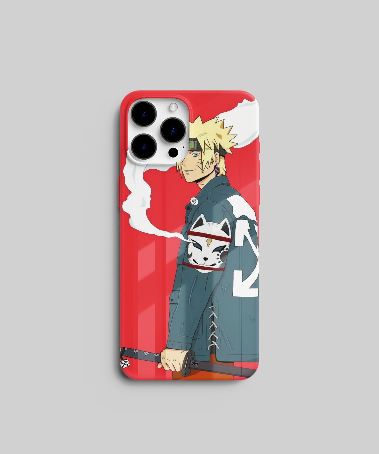 Naruto with Denim Jacket Mobile Case 6 glass