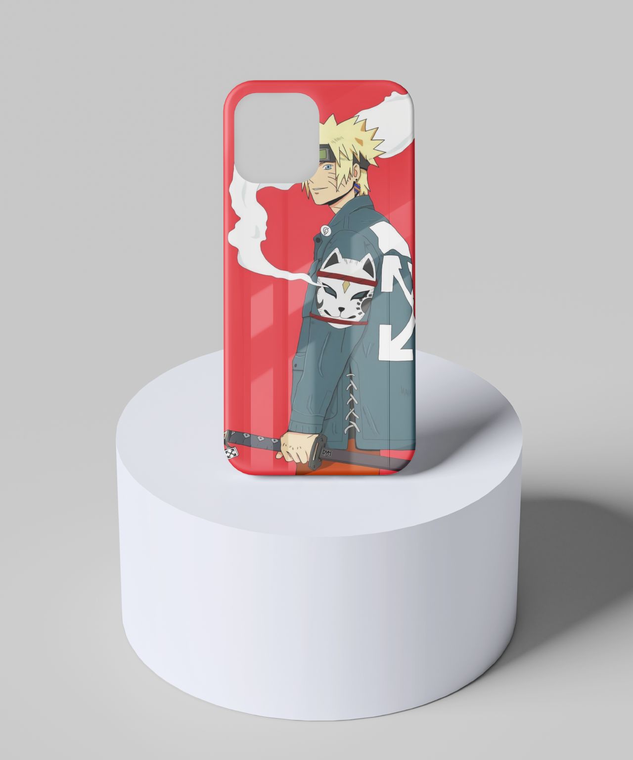 Naruto with Denim Jacket Mobile Case 7 glass