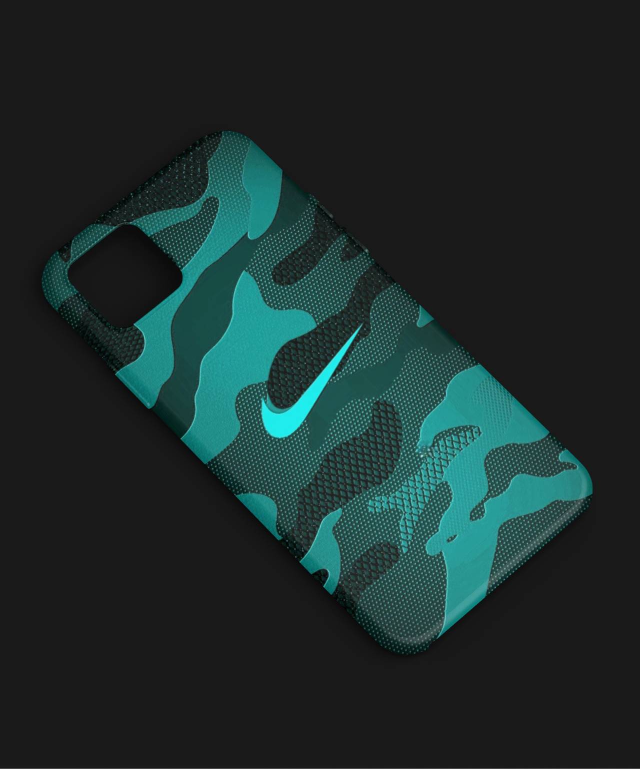 Nike Military Camo Swoosh Case and Cover - Hard & Glass Options 4