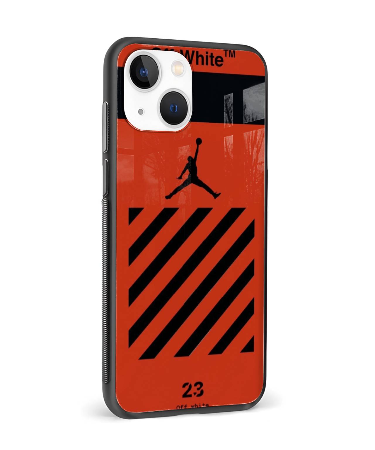 Orange Off-White Jordan Phone Case 4