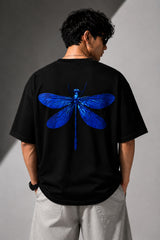 Blue Dragonfly Oversized T-Shirt for Men & Women