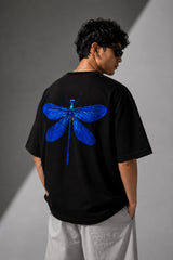 Blue Dragonfly Oversized T-Shirt for Men & Women