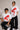 POPCASE Pop Culture white oversized t shirt with abstract red spray paint graffiti silhouette graphic streetwear print