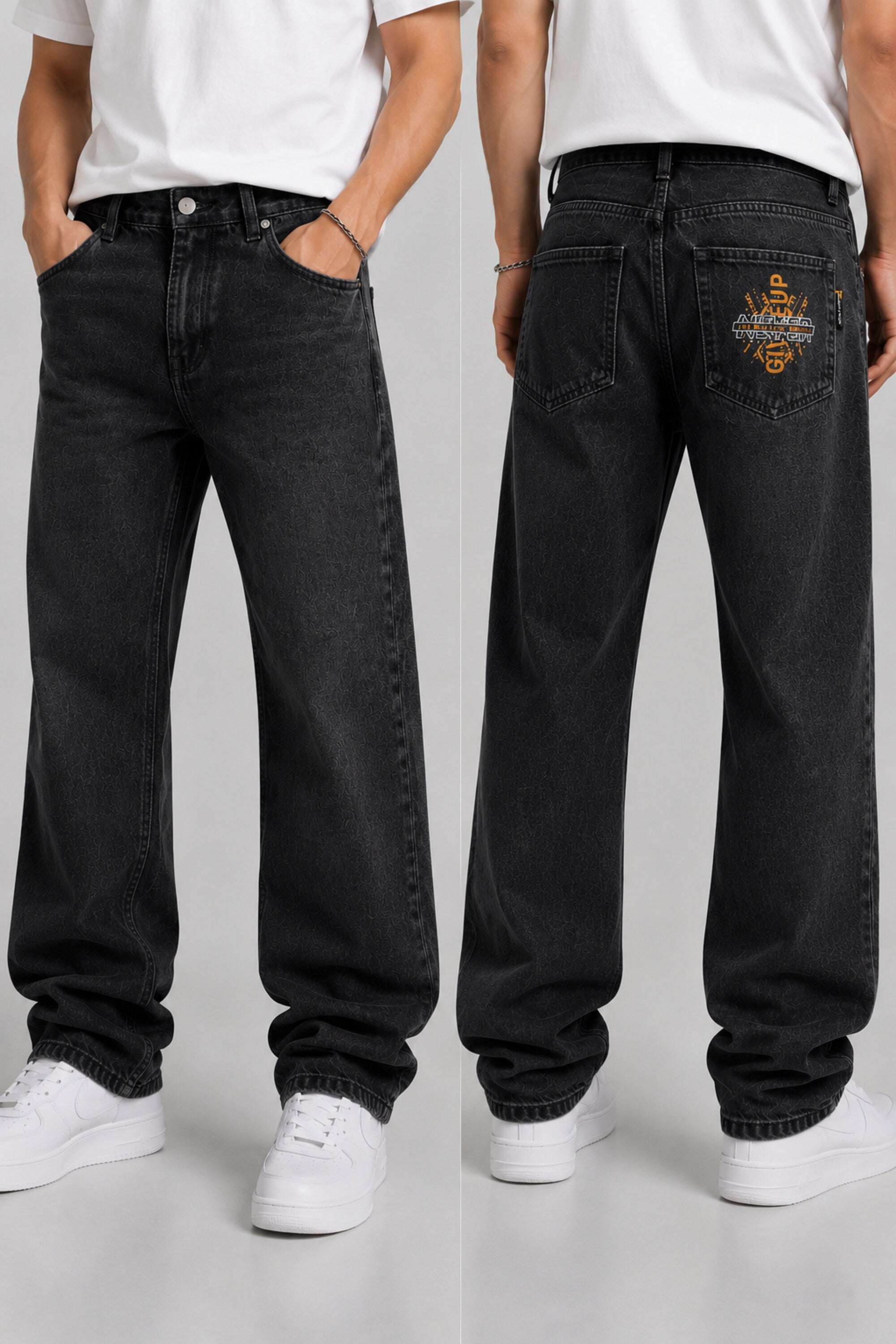 Light Blue Baggy Jeans for Men