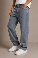 Light Blue Baggy Jeans for Men