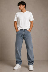Light Blue Baggy Jeans for Men