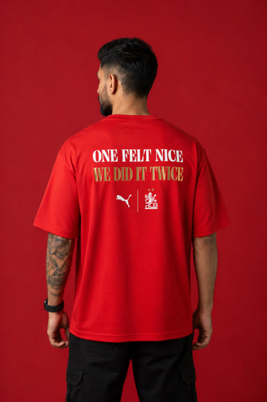 RCB 2026 champions tshirt back – Royal Challengers Bengaluru defending champions – PopCase India