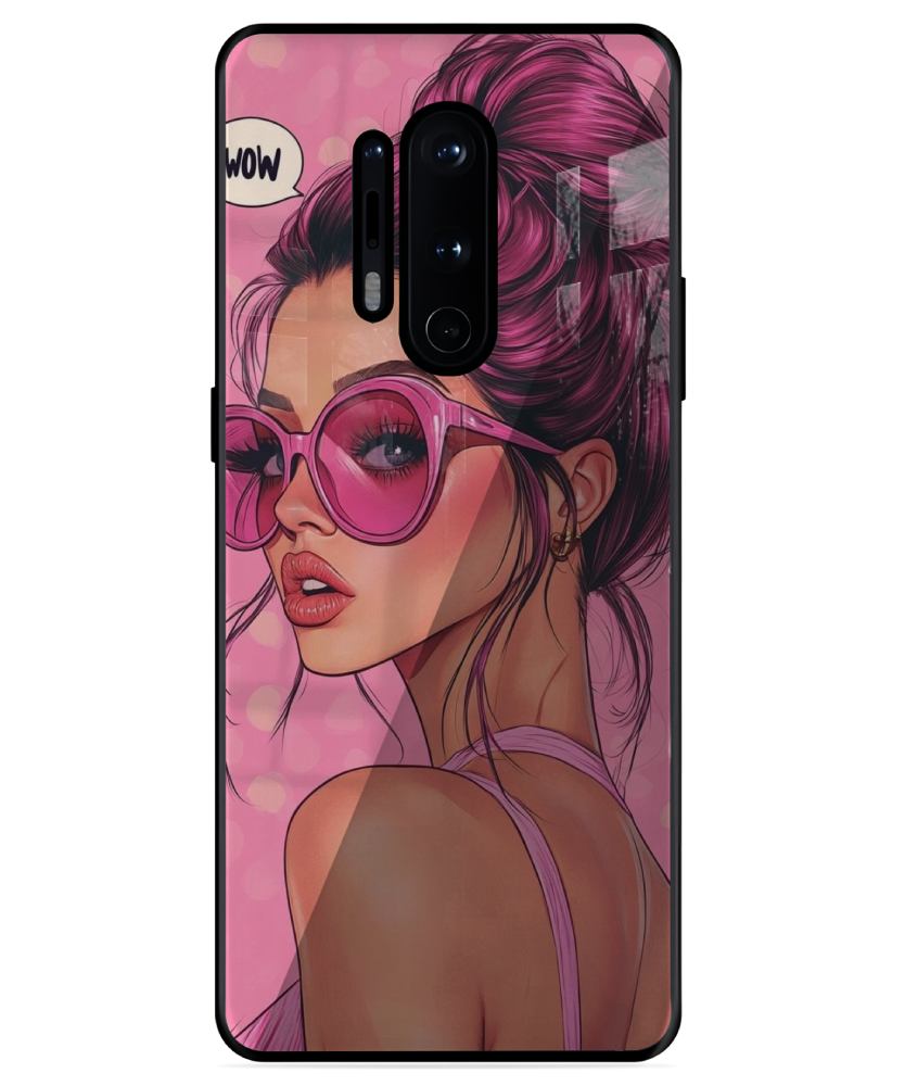 Pink Girl Mobile Case for OnePlus 8 Pro 1