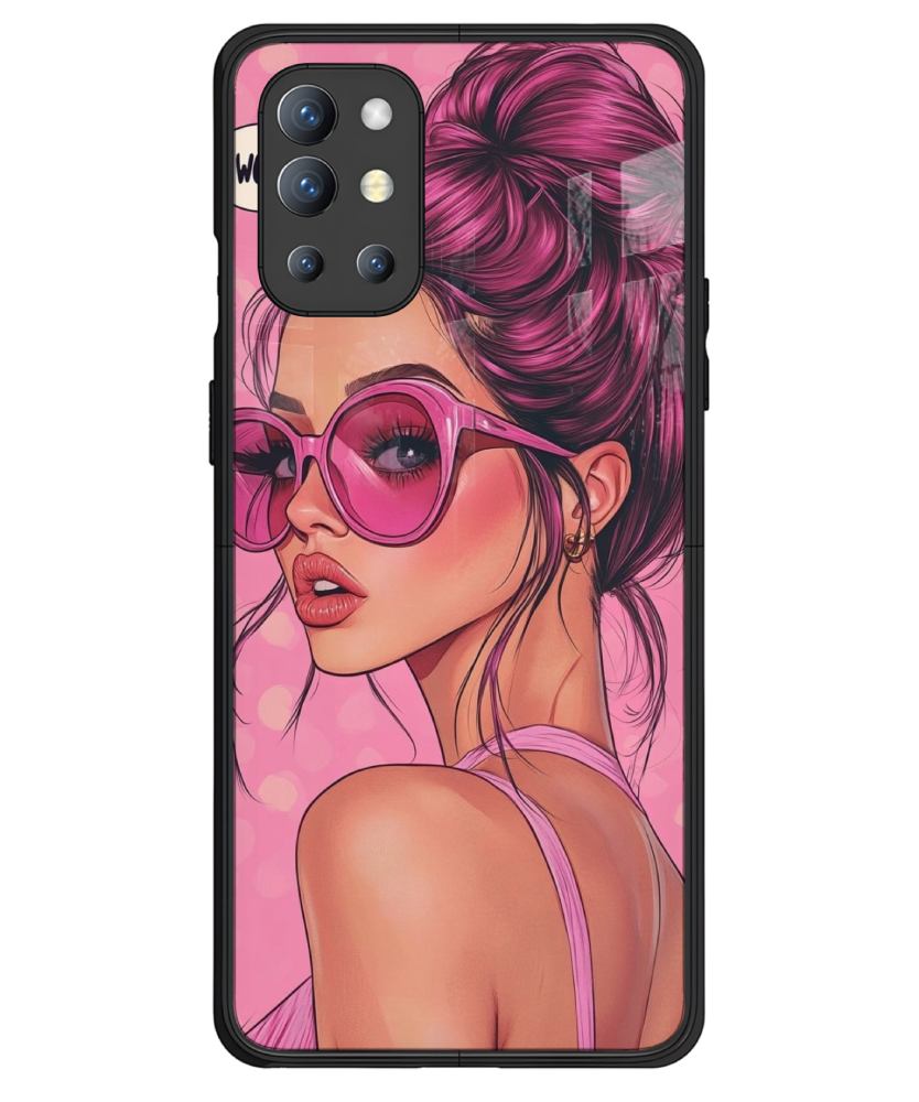 Pink Girl Mobile Case for OnePlus 9R 1