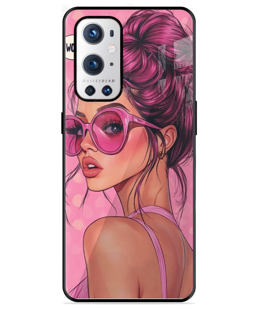 Pink Girl Mobile Case for OnePlus 9 pro 1